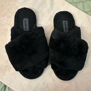 Sorel Black Hadley Slide Slippers Women’s Size 7